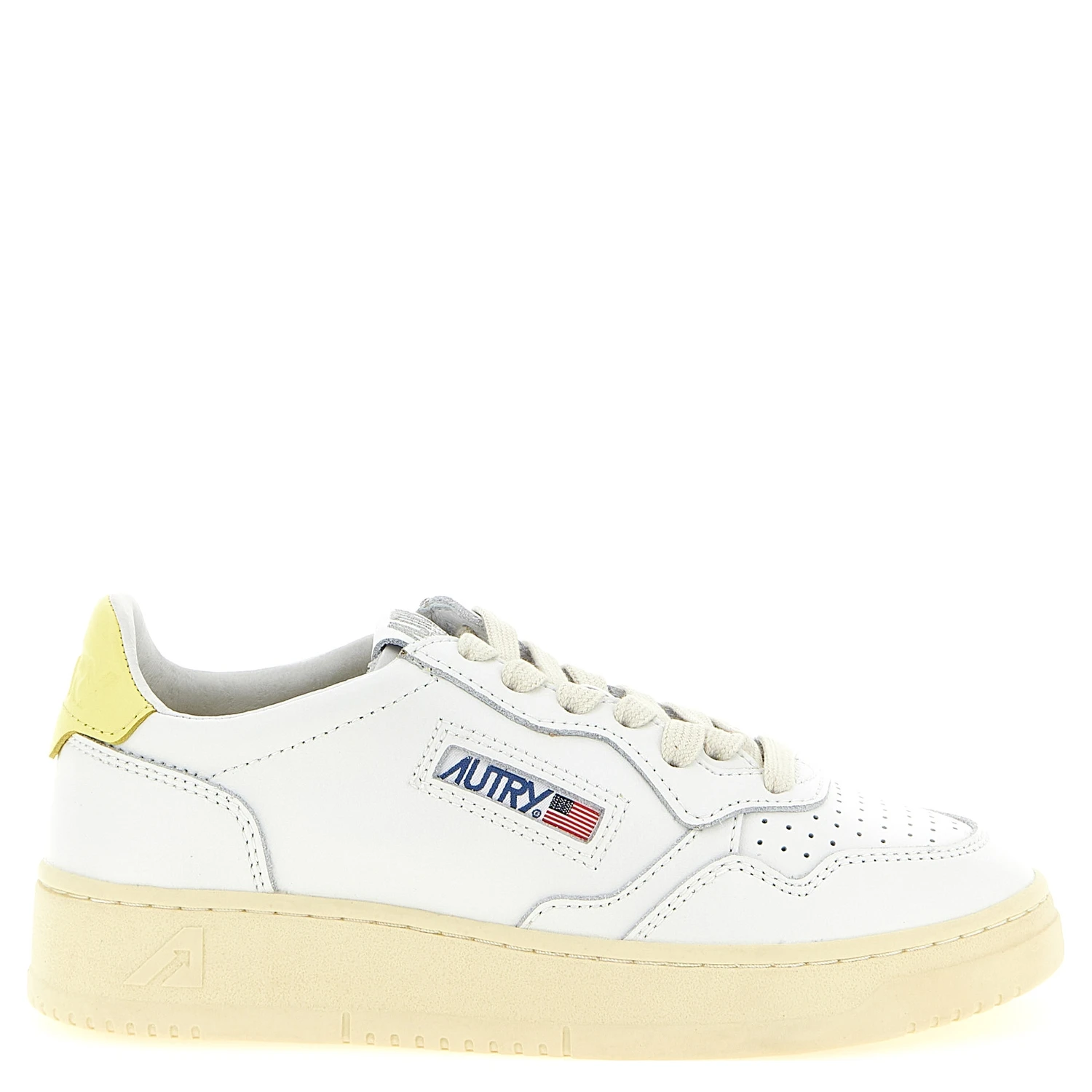 Bicolor Cowhide Low Top Sneakers