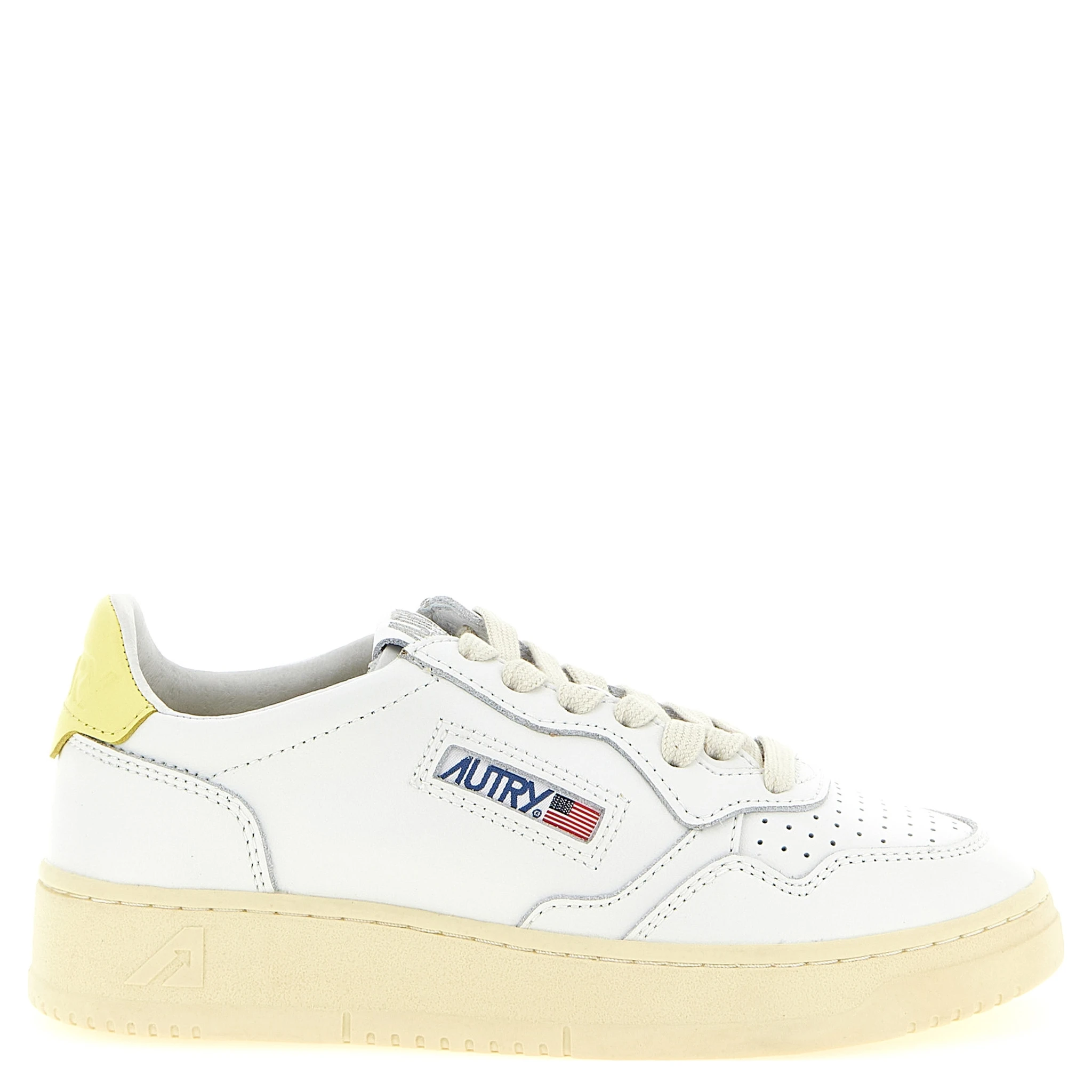 Bicolor Cowhide Low Top Sneakers