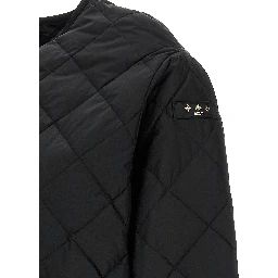 Black Nylon Bomber