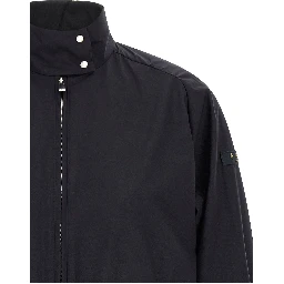 Blue Nylon Shell Jacket