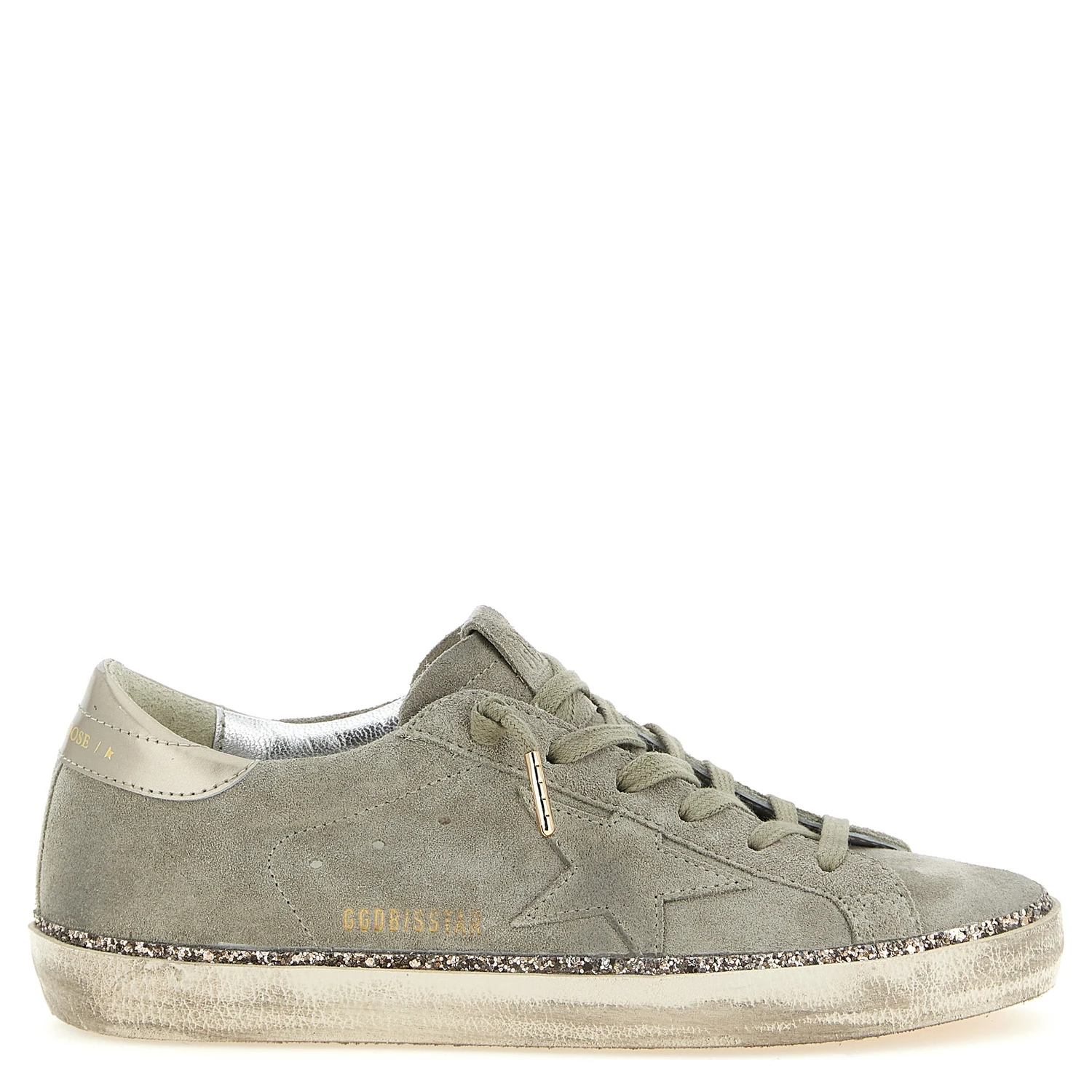Gray Cowhide Low Top Sneakers