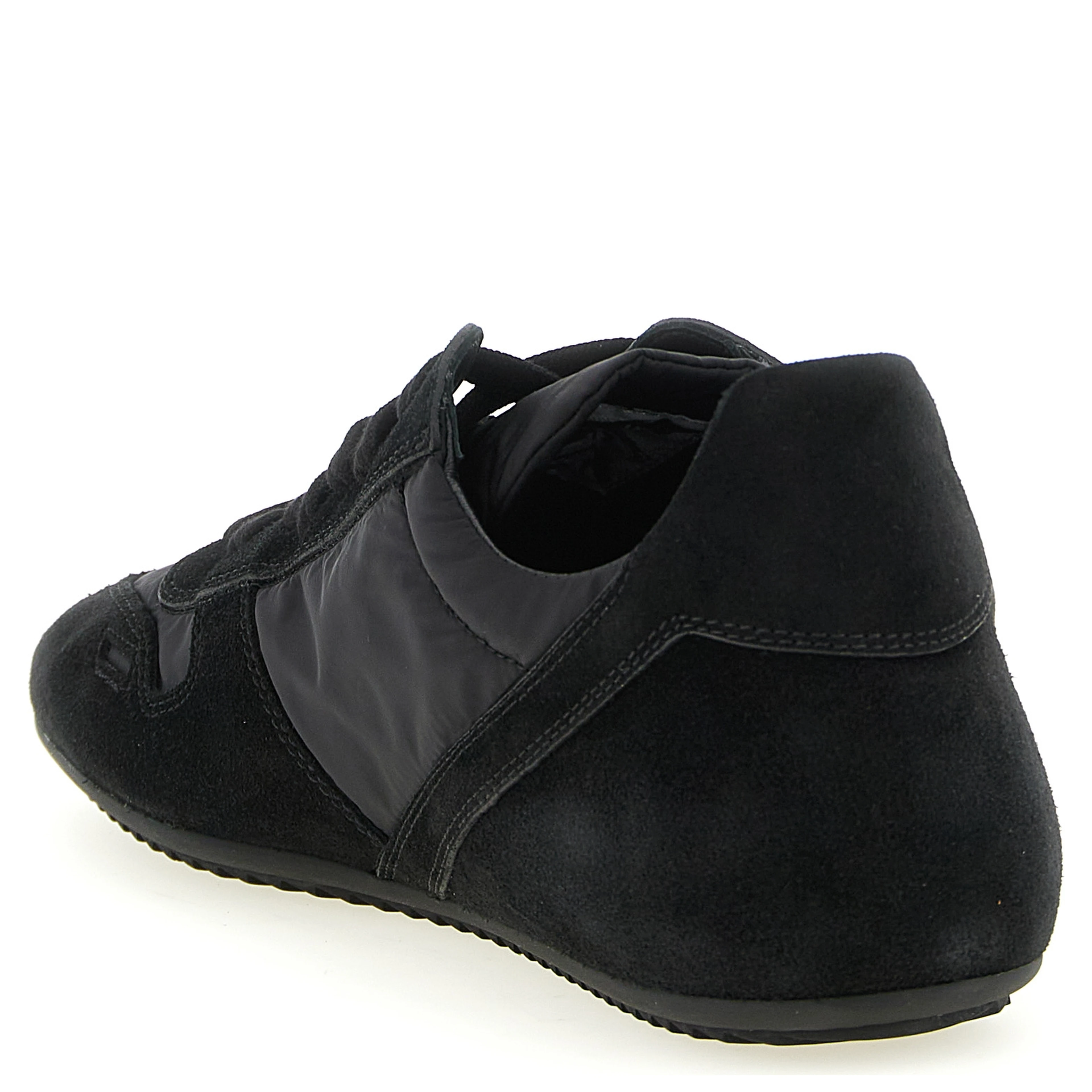 Black Calfskin Athletic Sneakers