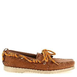 Brown Cowhide Slip-On Loafers