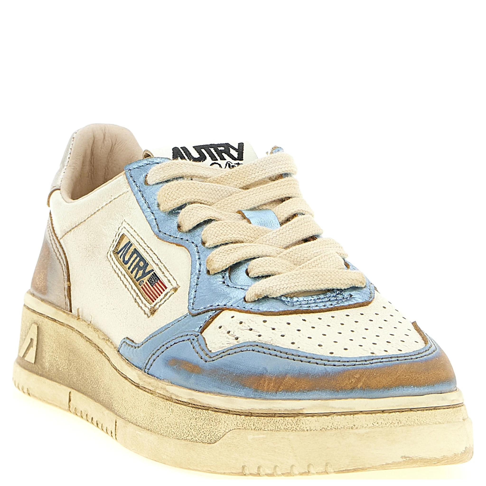 Multicolor Bull Skin Low Top Sneakers