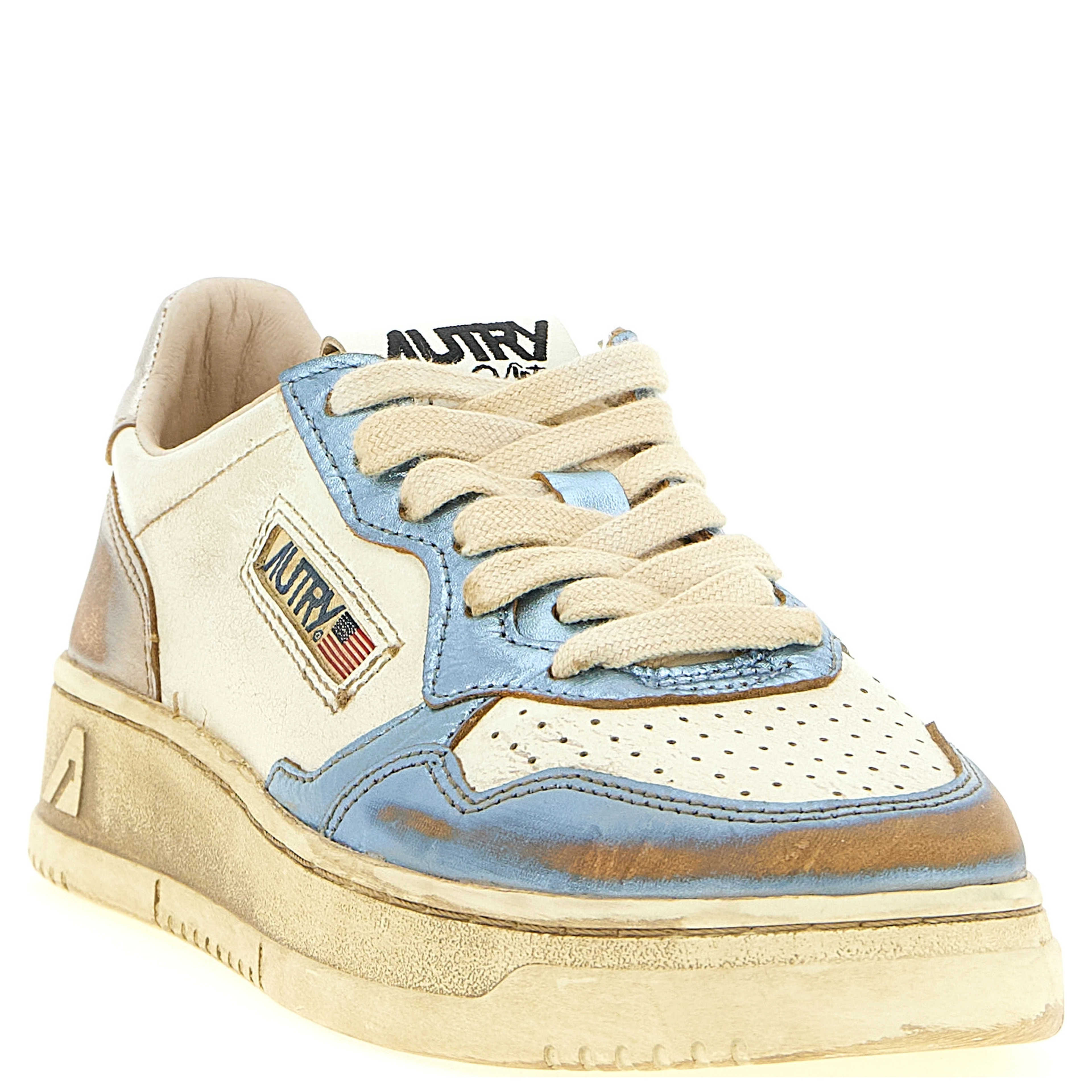 Multicolor Bull Skin Low Top Sneakers