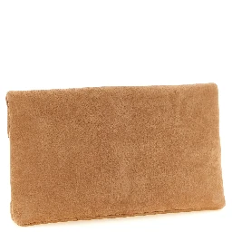 Brown Lamb Leather Clutch Bag