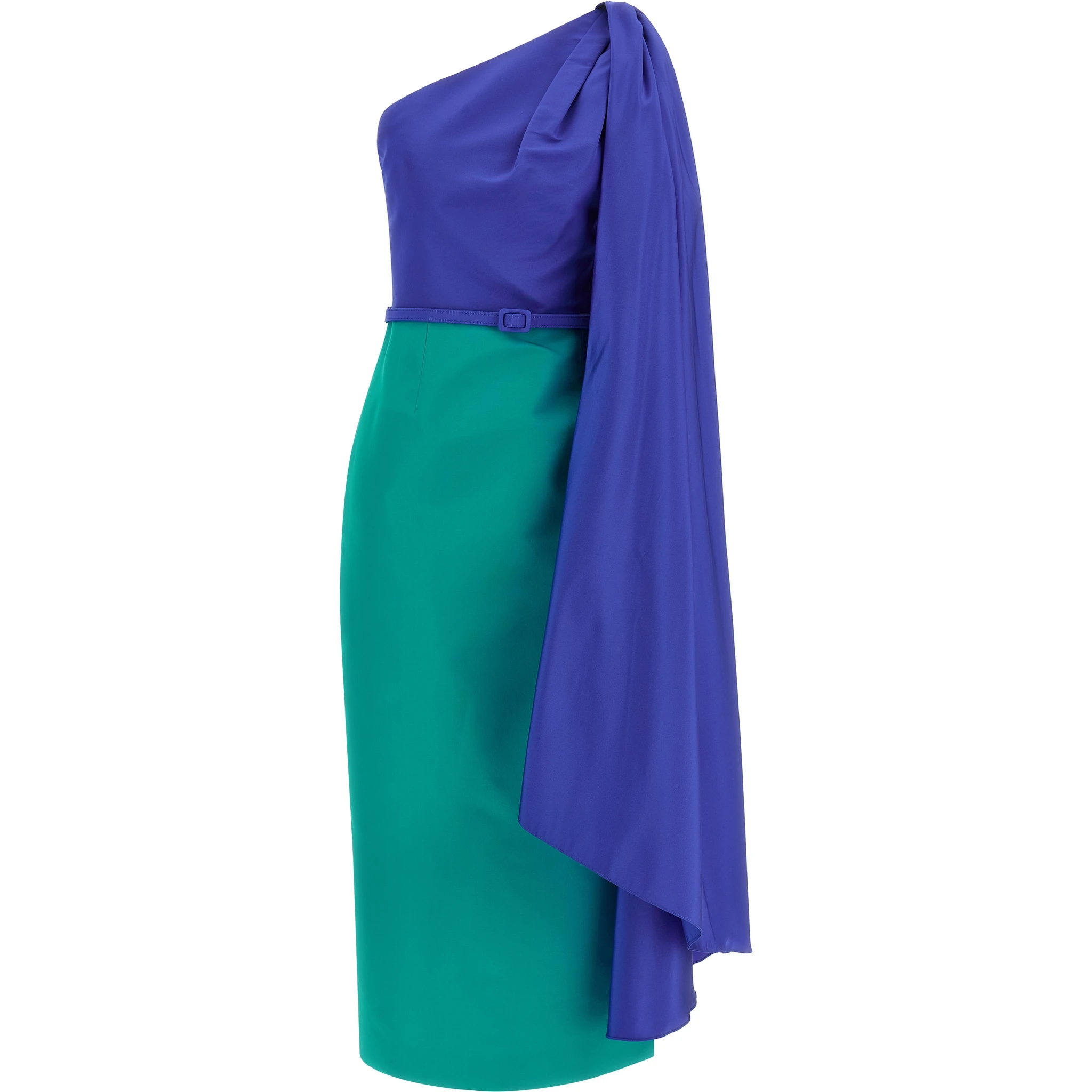 Multicolor Silk Midi Dress
