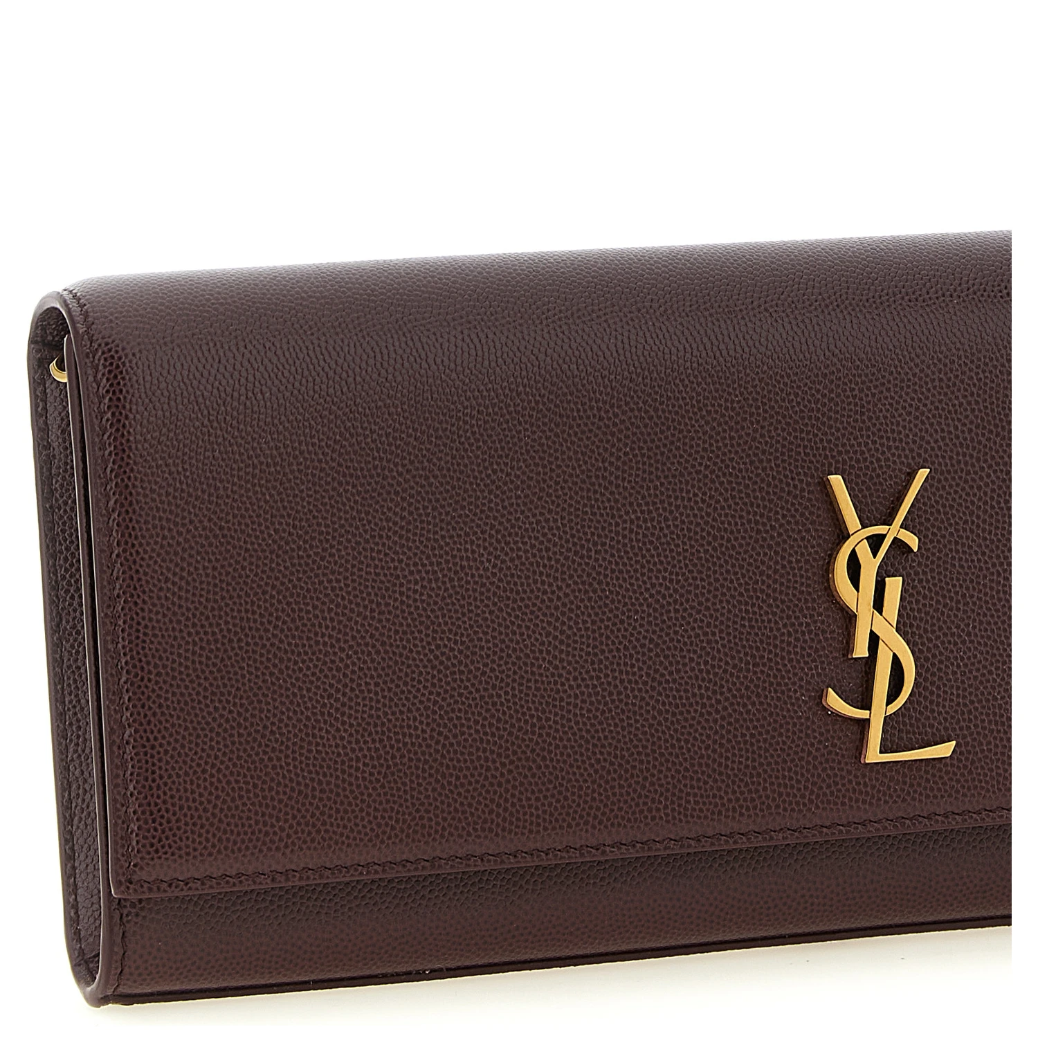 Bordeaux Calfskin Clutch Bag