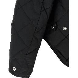 Black Nylon Bomber
