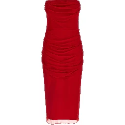 Multicolor Silk Midi Dress