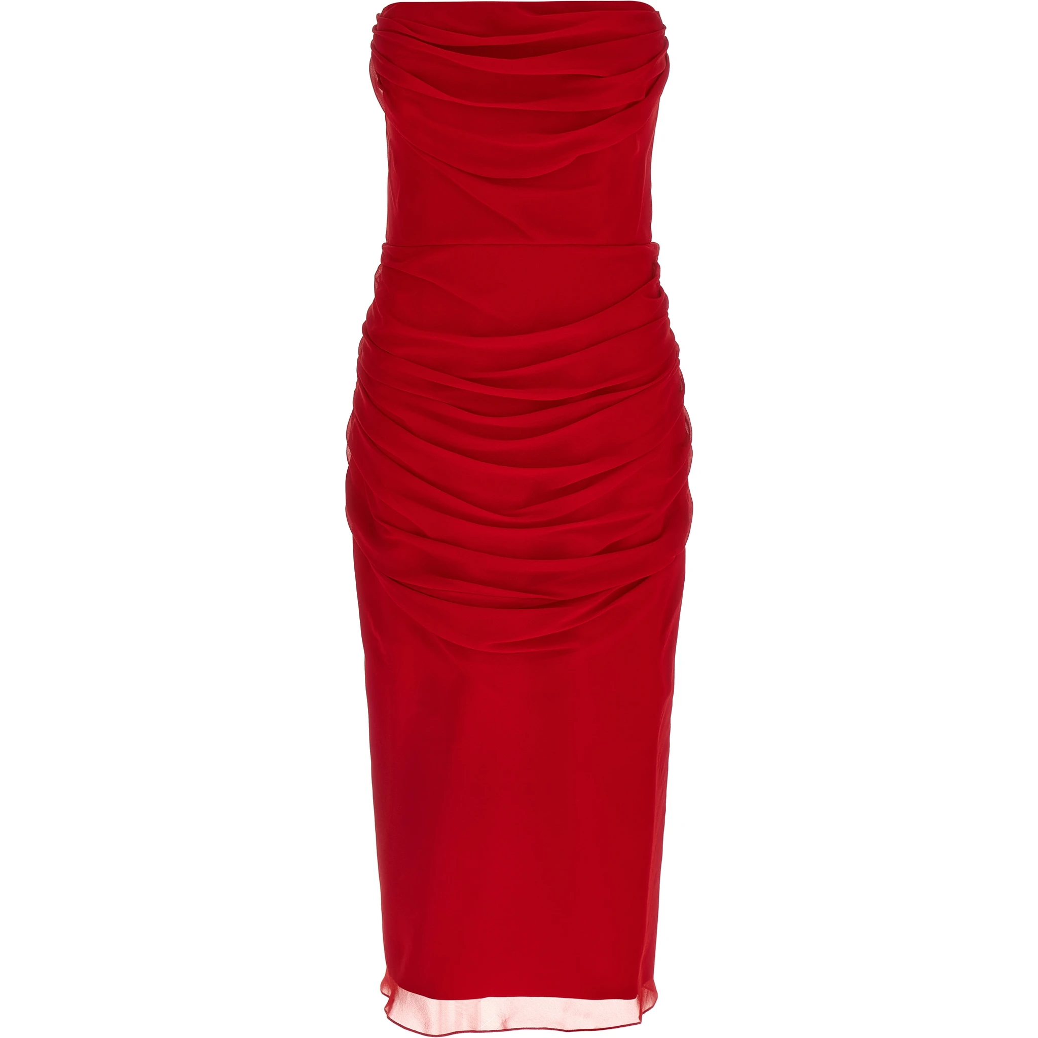 Multicolor Silk Midi Dress