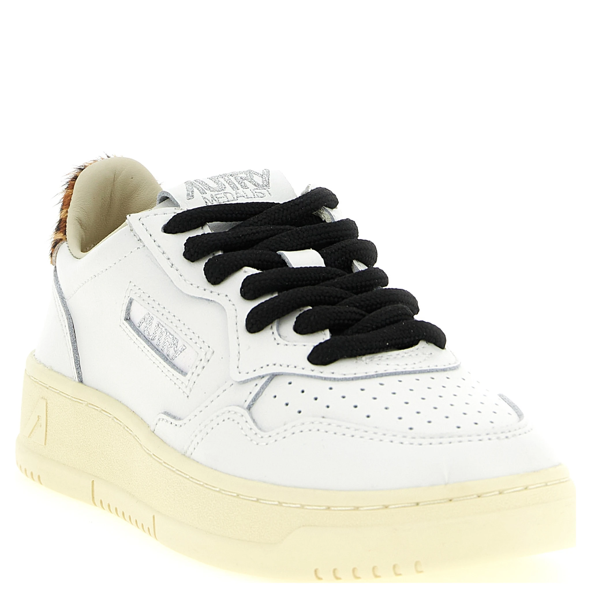 Brown Cowhide Low Top Sneakers