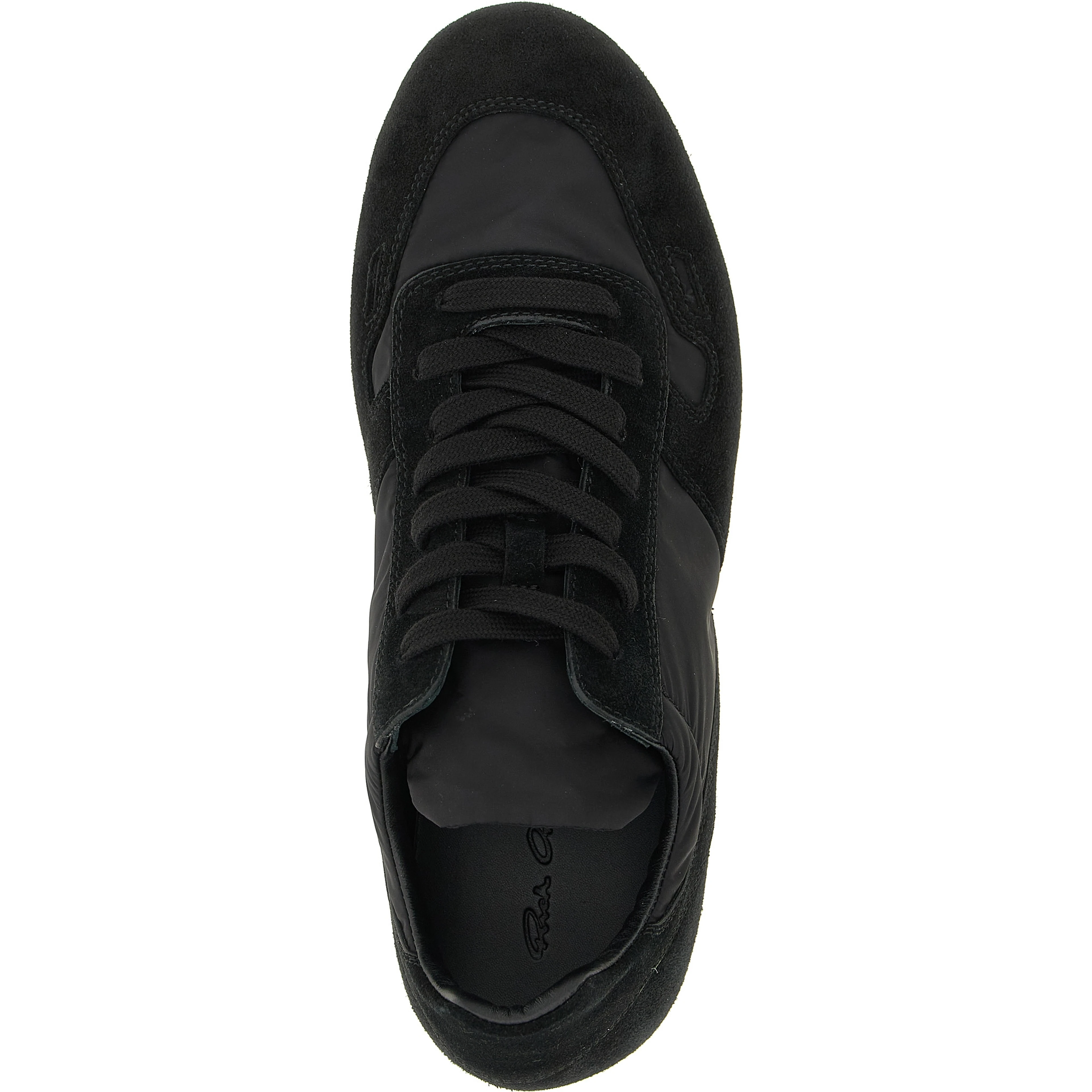 Black Calfskin Athletic Sneakers