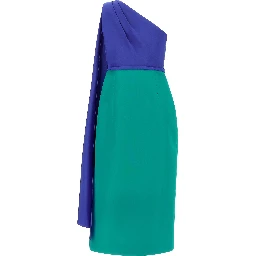 Multicolor Silk Midi Dress