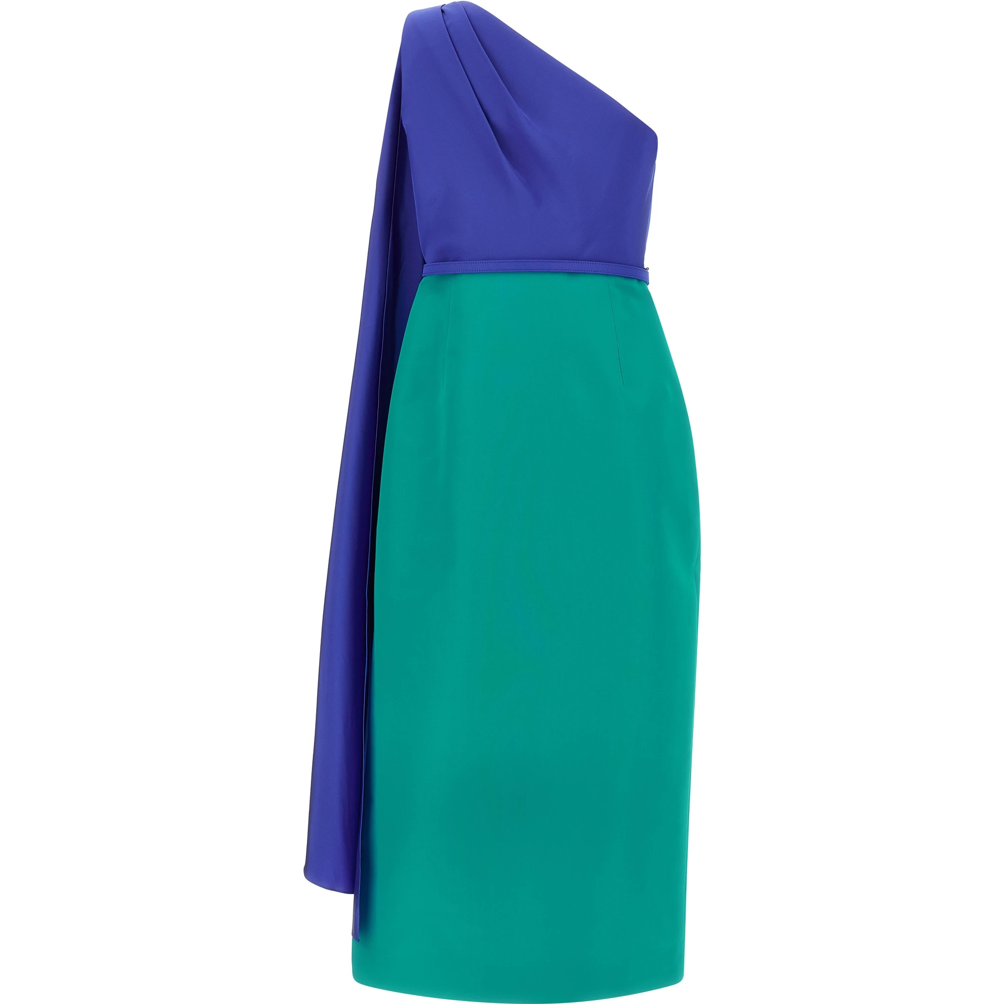 Multicolor Silk Midi Dress