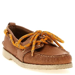 Brown Cowhide Slip-On Loafers