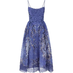 Blue Linen Long Dress