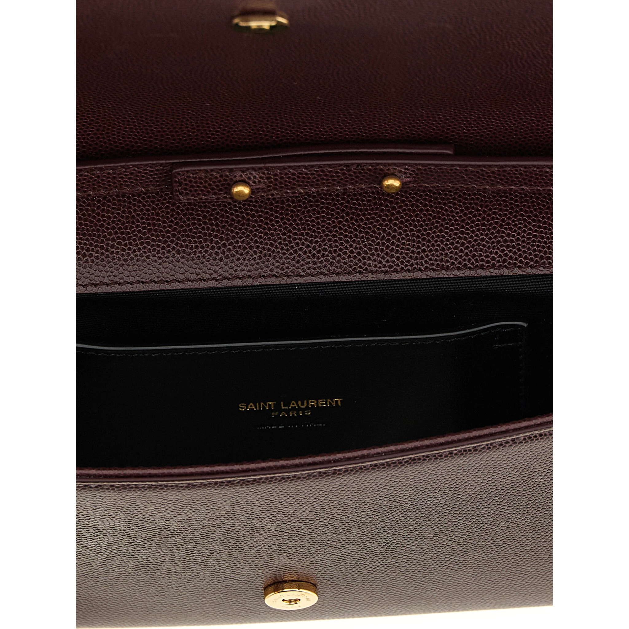Bordeaux Calfskin Clutch Bag