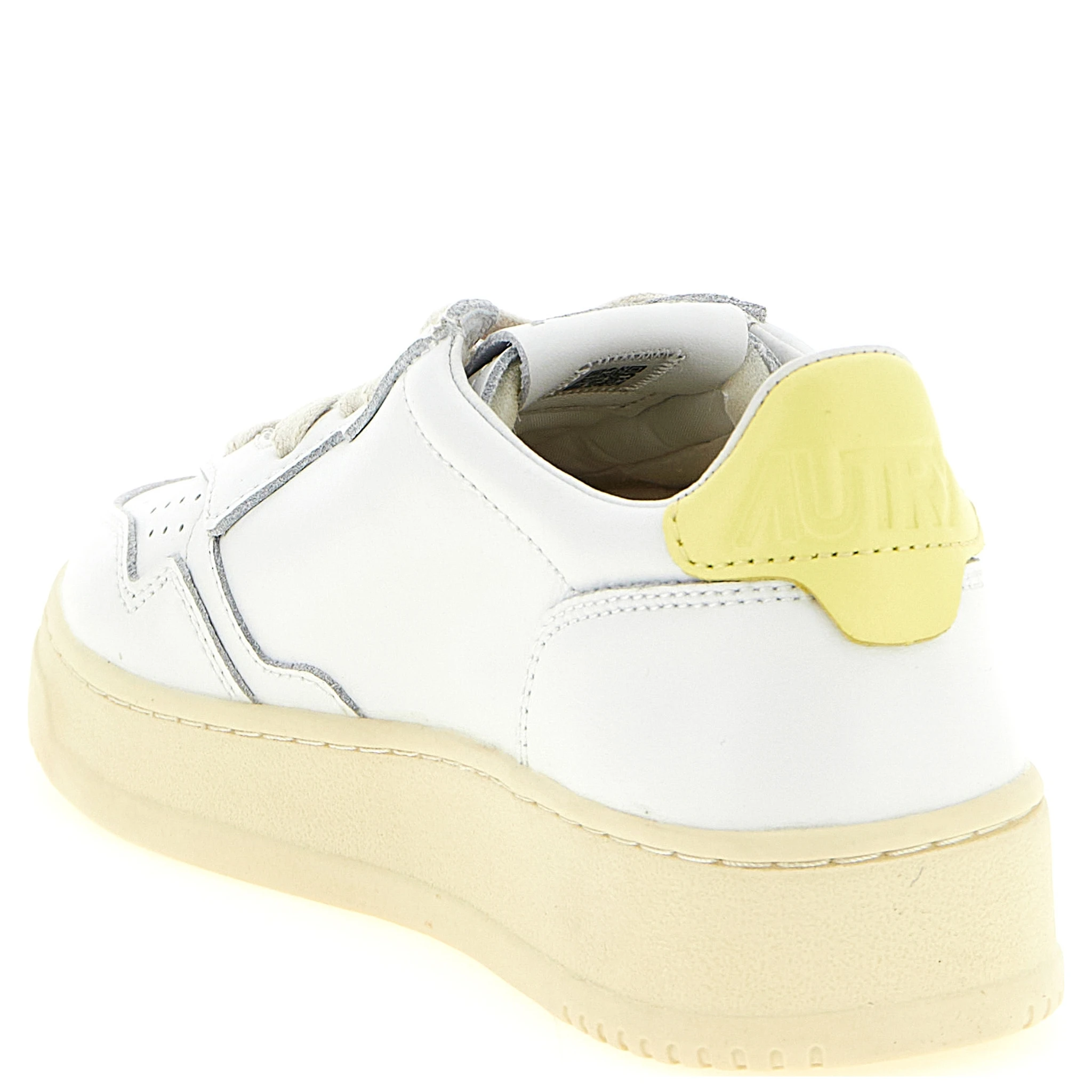 Bicolor Cowhide Low Top Sneakers
