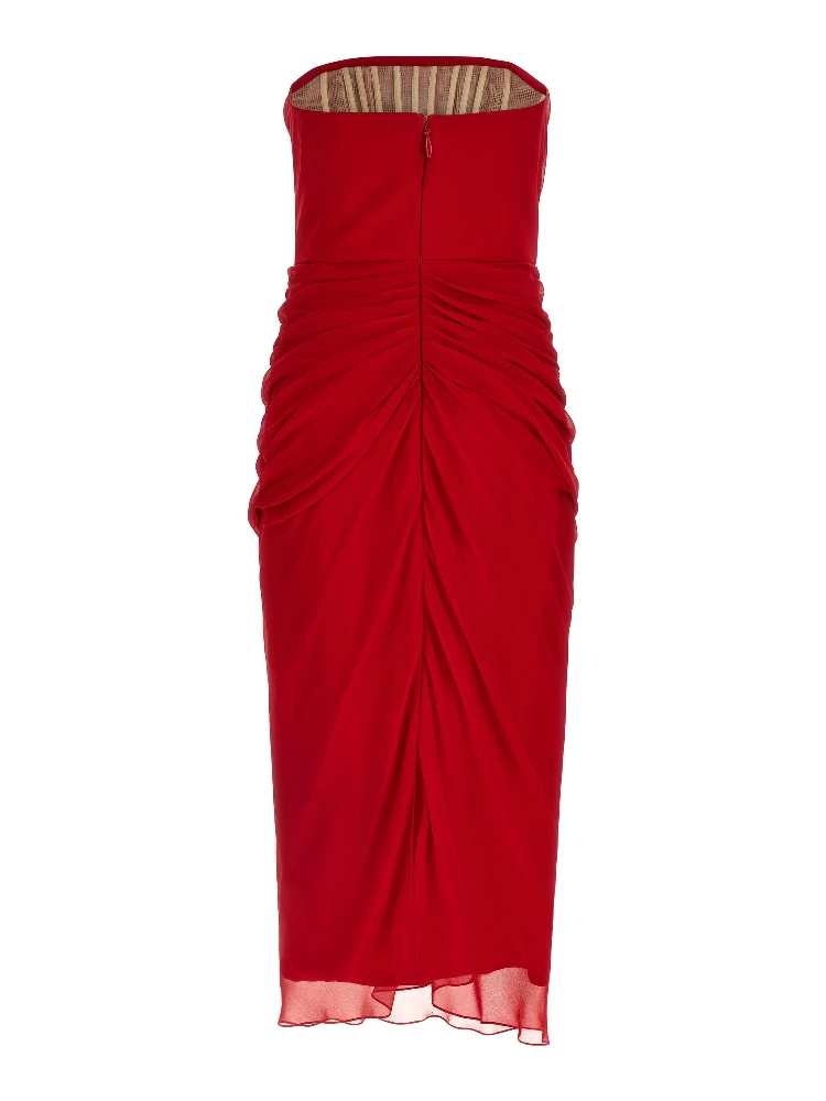 Multicolor Silk Midi Dress alternative