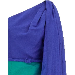 Multicolor Silk Midi Dress