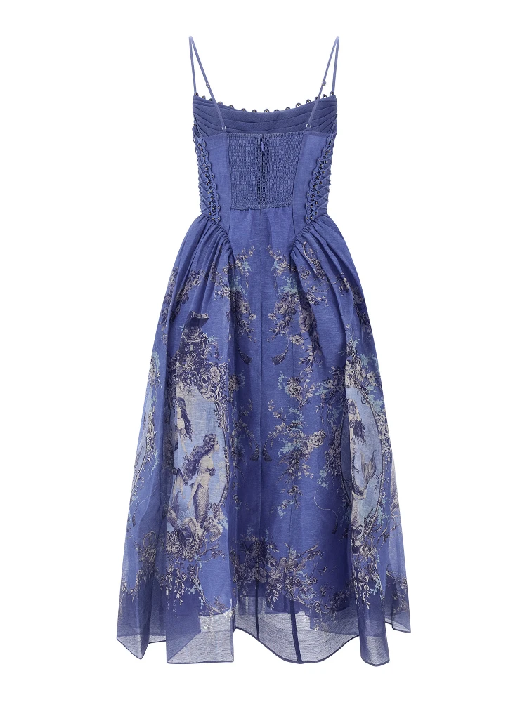 Blue Linen Long Dress alternative