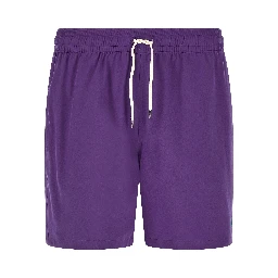 Purple Polyester Shorts