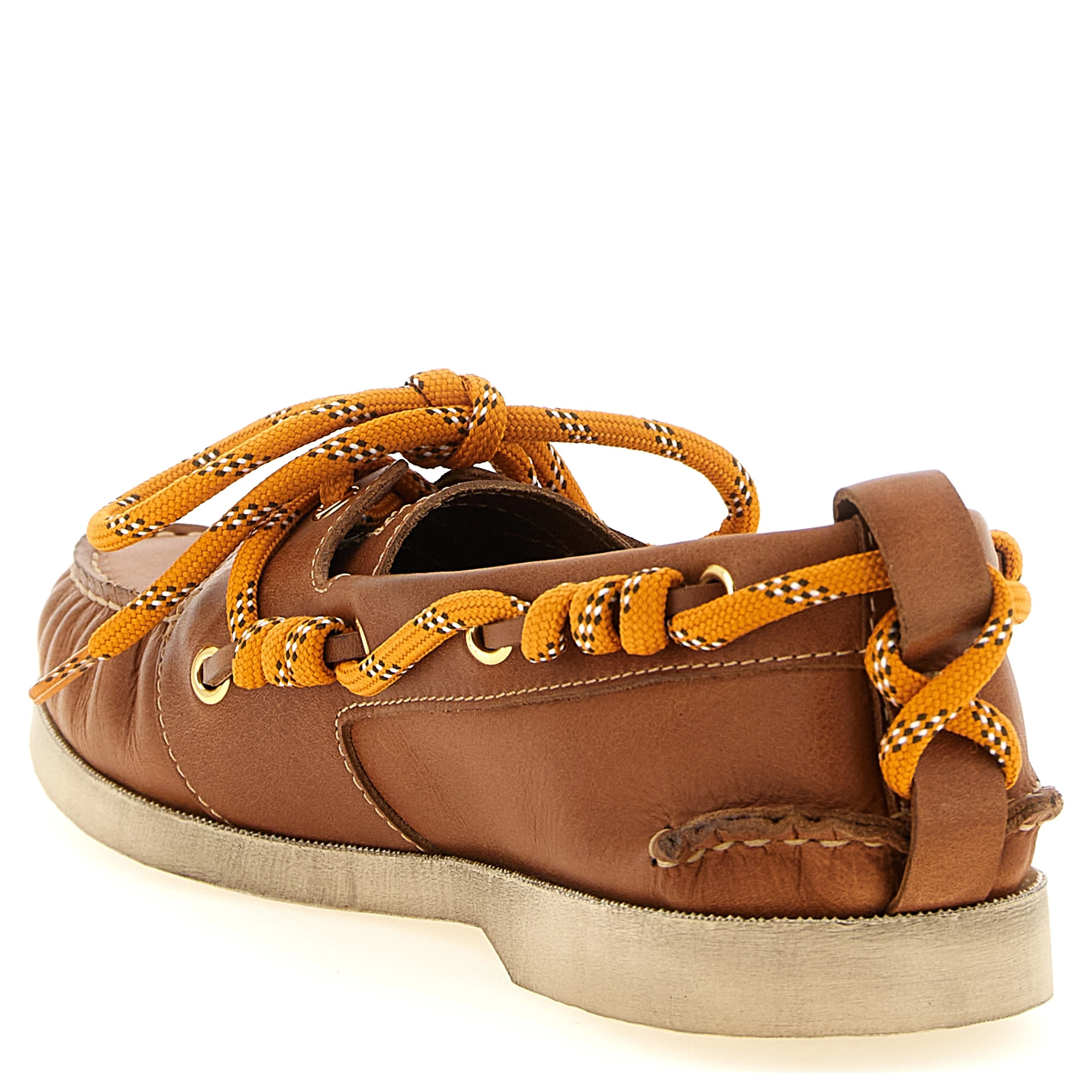 Brown Cowhide Slip-On Loafers