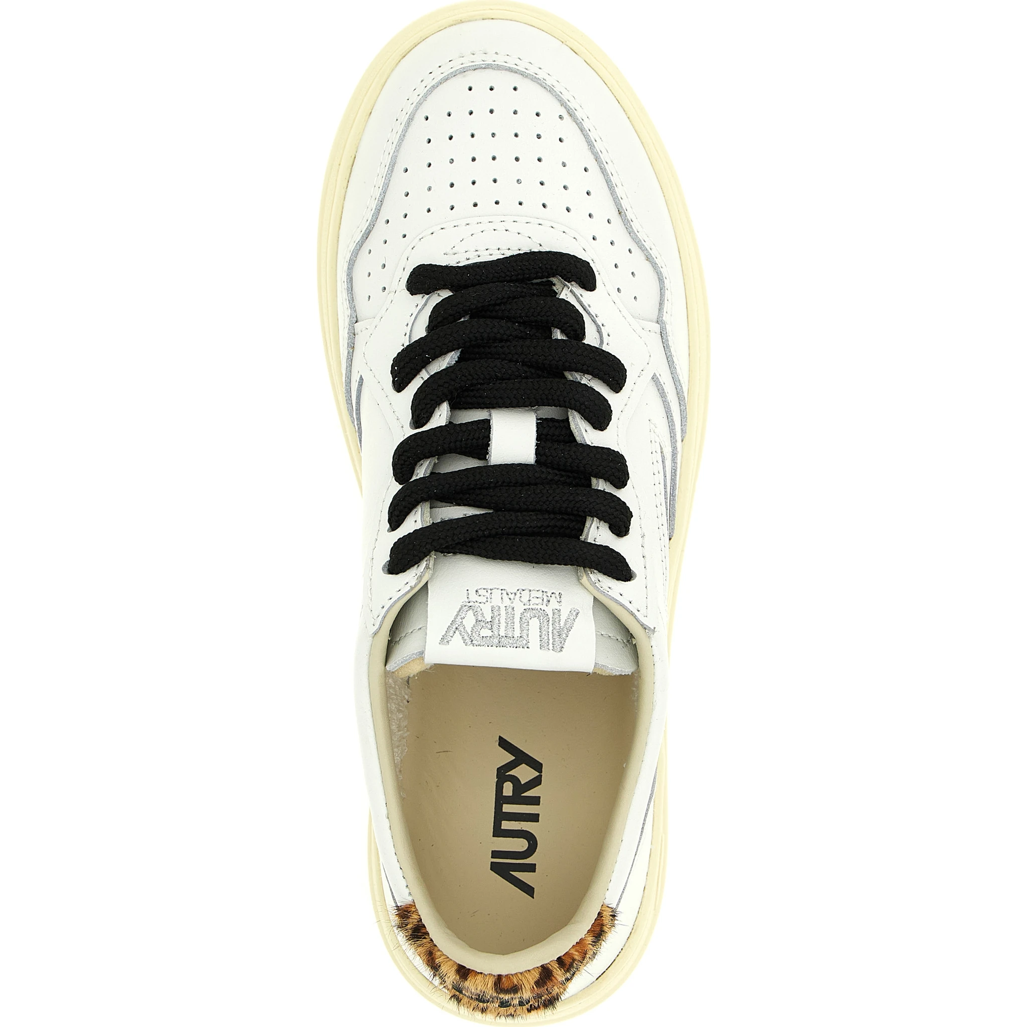 Brown Cowhide Low Top Sneakers