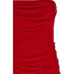 Multicolor Silk Midi Dress