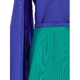 Multicolor Silk Midi Dress