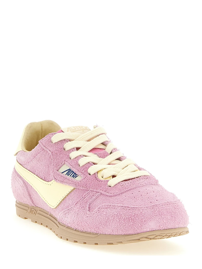 Multicolor Cowhide Athletic Sneakers