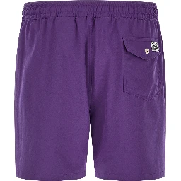 Purple Polyester Shorts