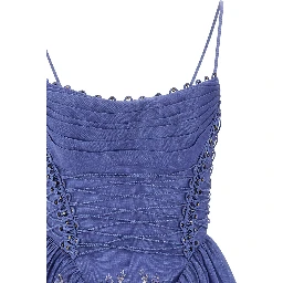 Blue Linen Long Dress
