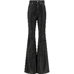 Black Lamb Leather Pants