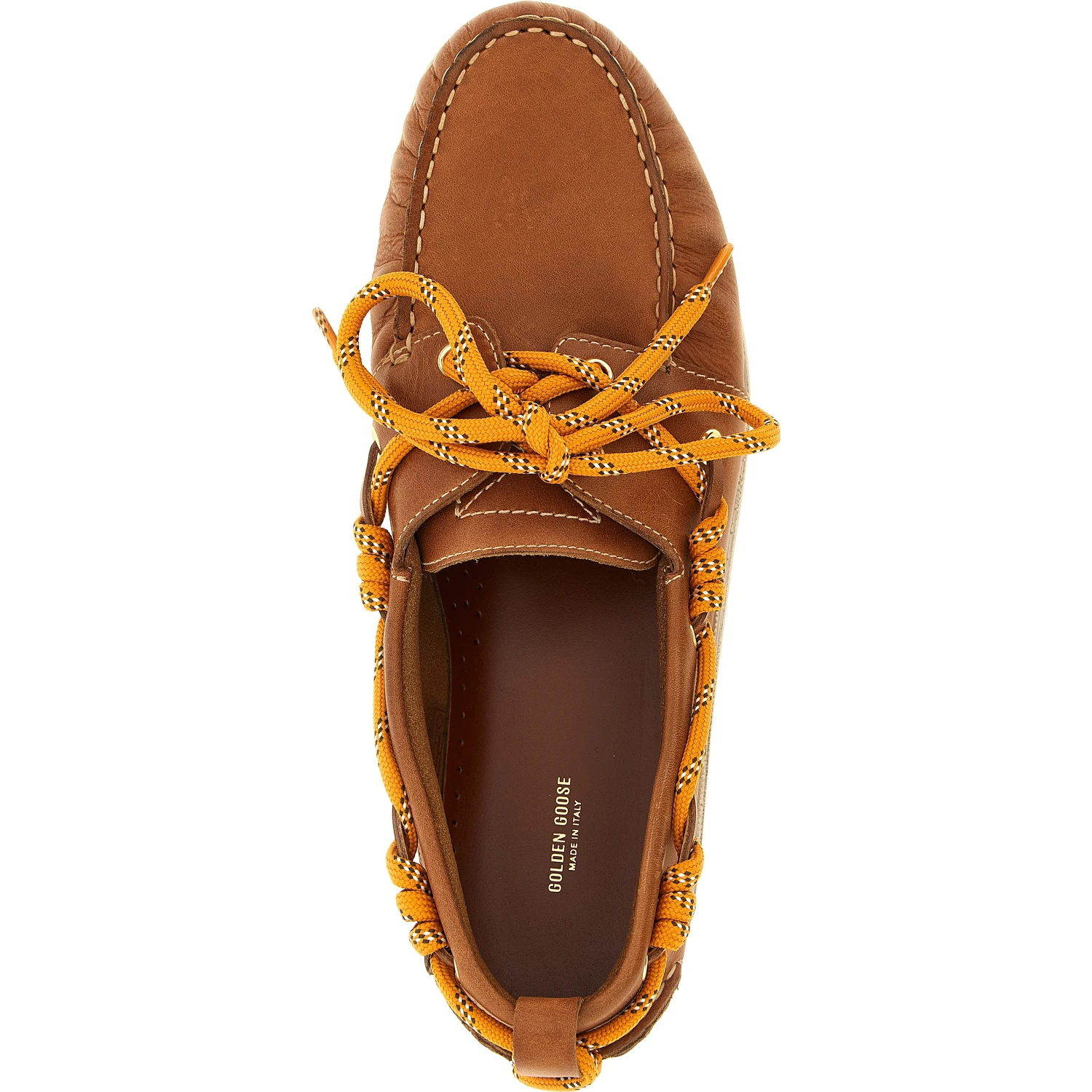 Brown Cowhide Slip-On Loafers