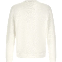 White Cotton Sweatshirt