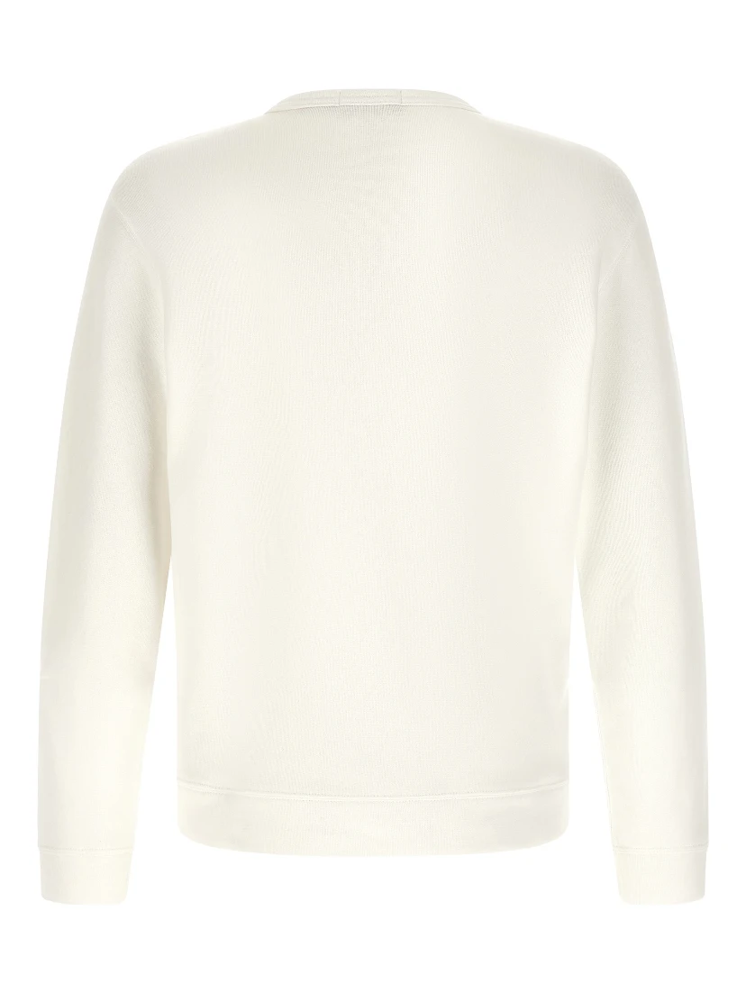 White Cotton Sweatshirt