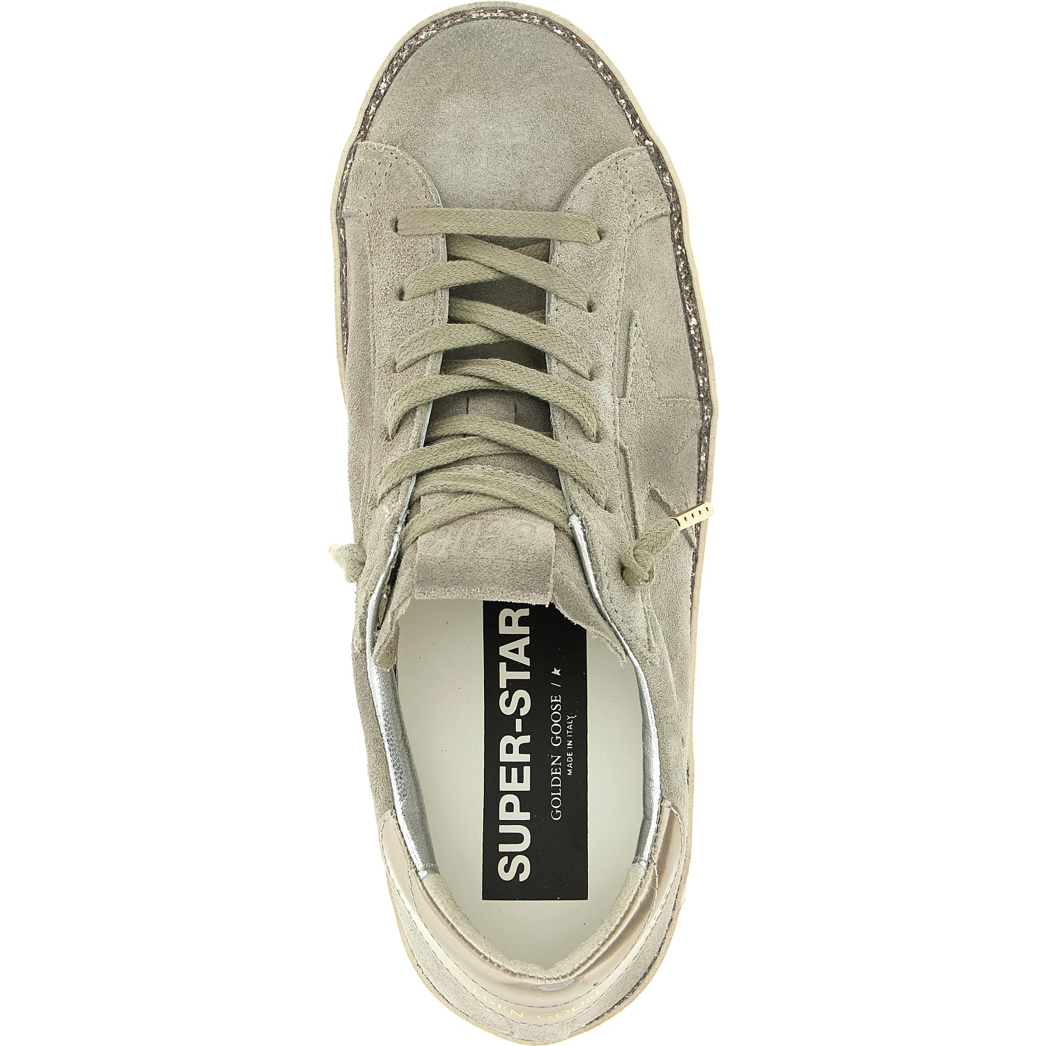Gray Cowhide Low Top Sneakers