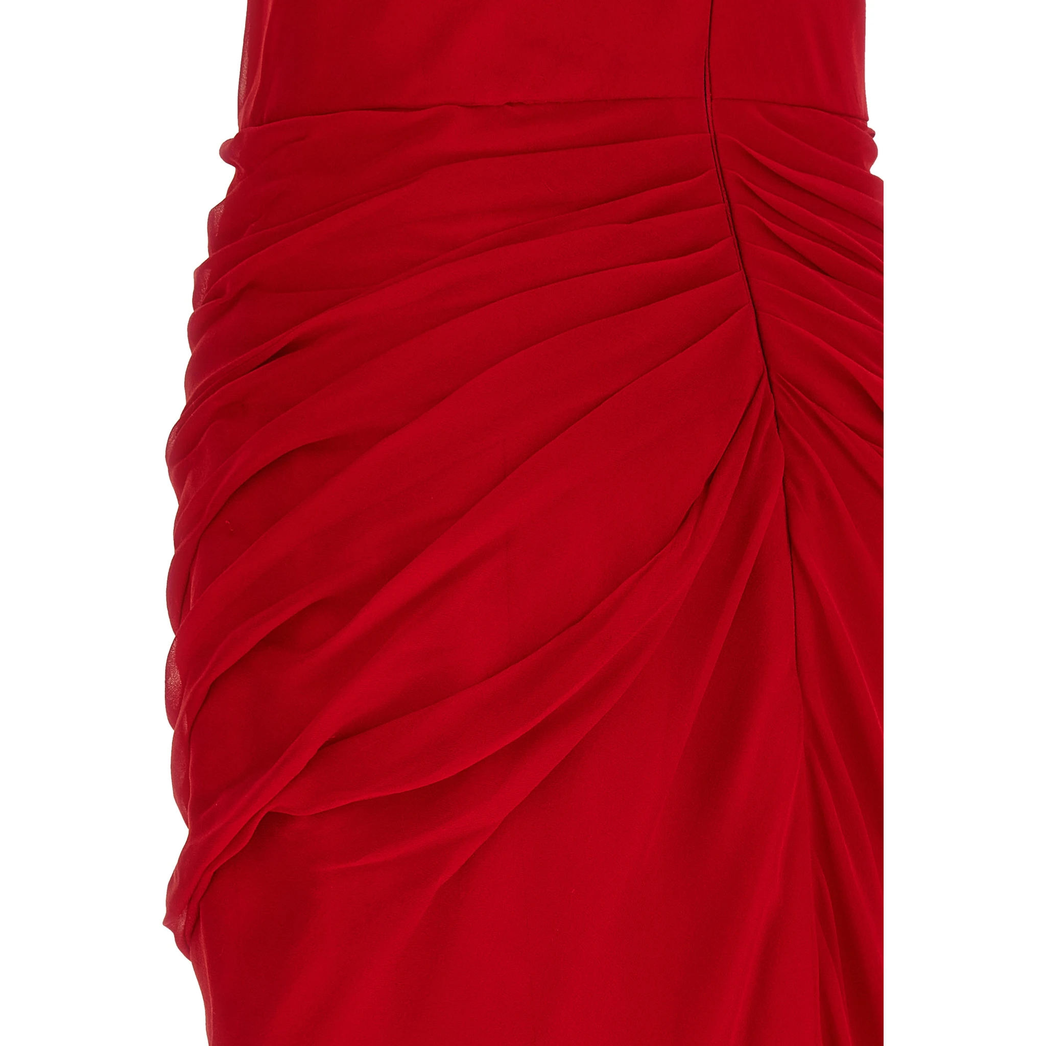 Multicolor Silk Midi Dress