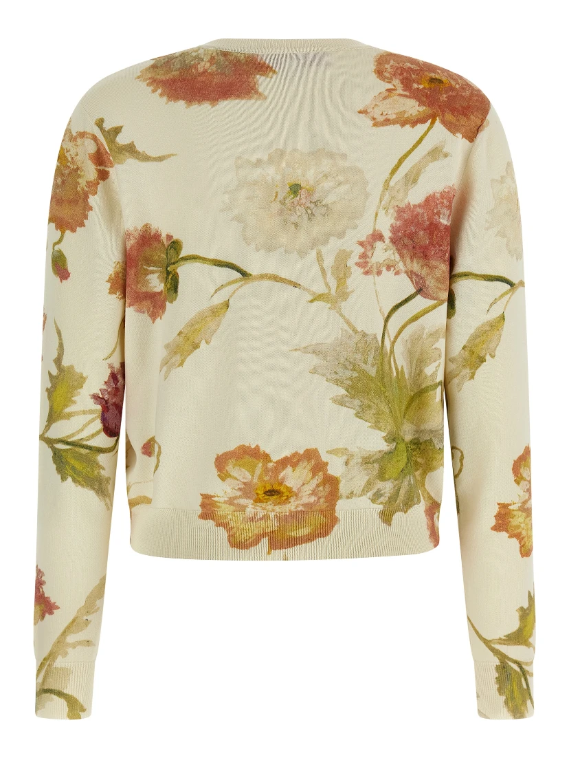White Silk Cardigan