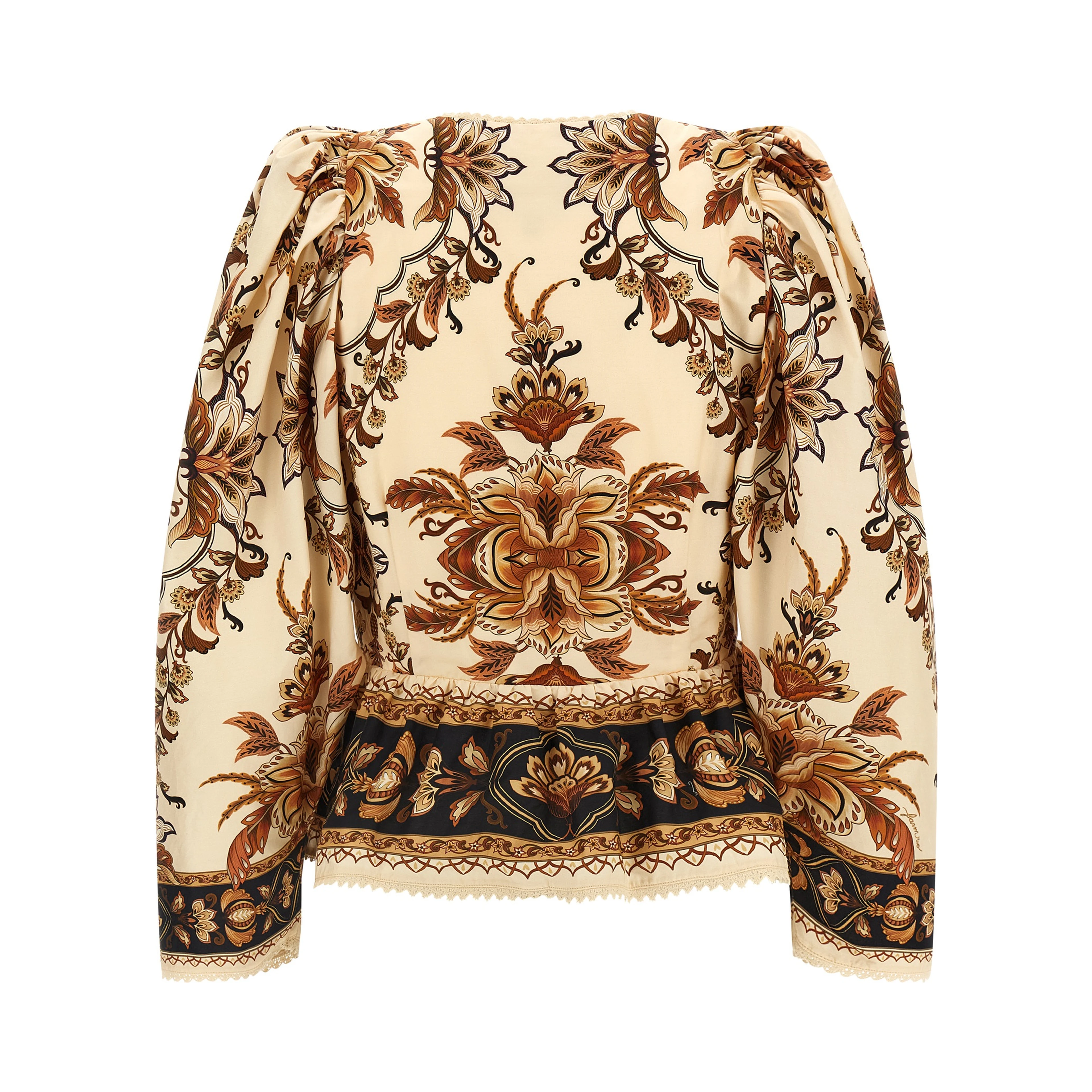 Beige Cotton Blouse