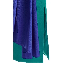 Multicolor Silk Midi Dress