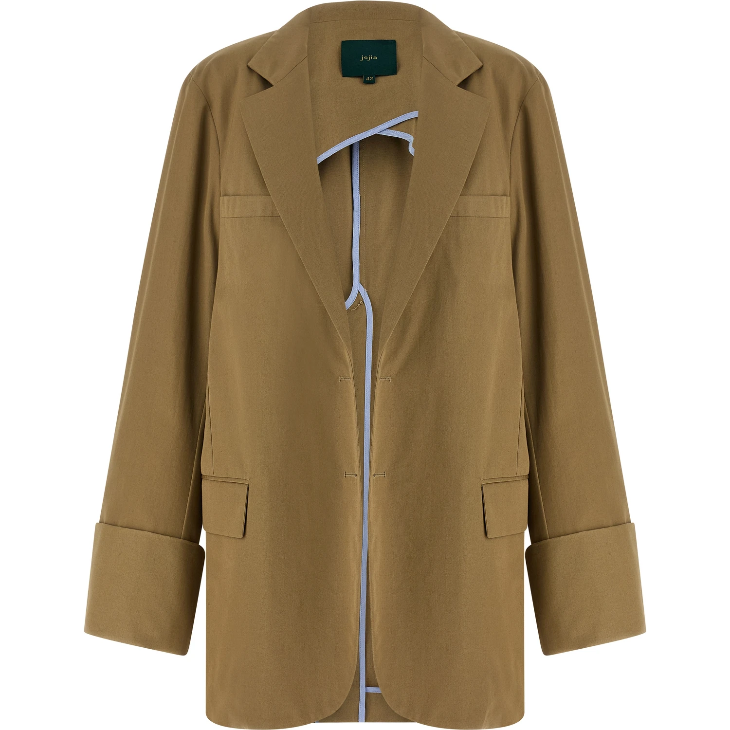 Beige Cotton Blazer