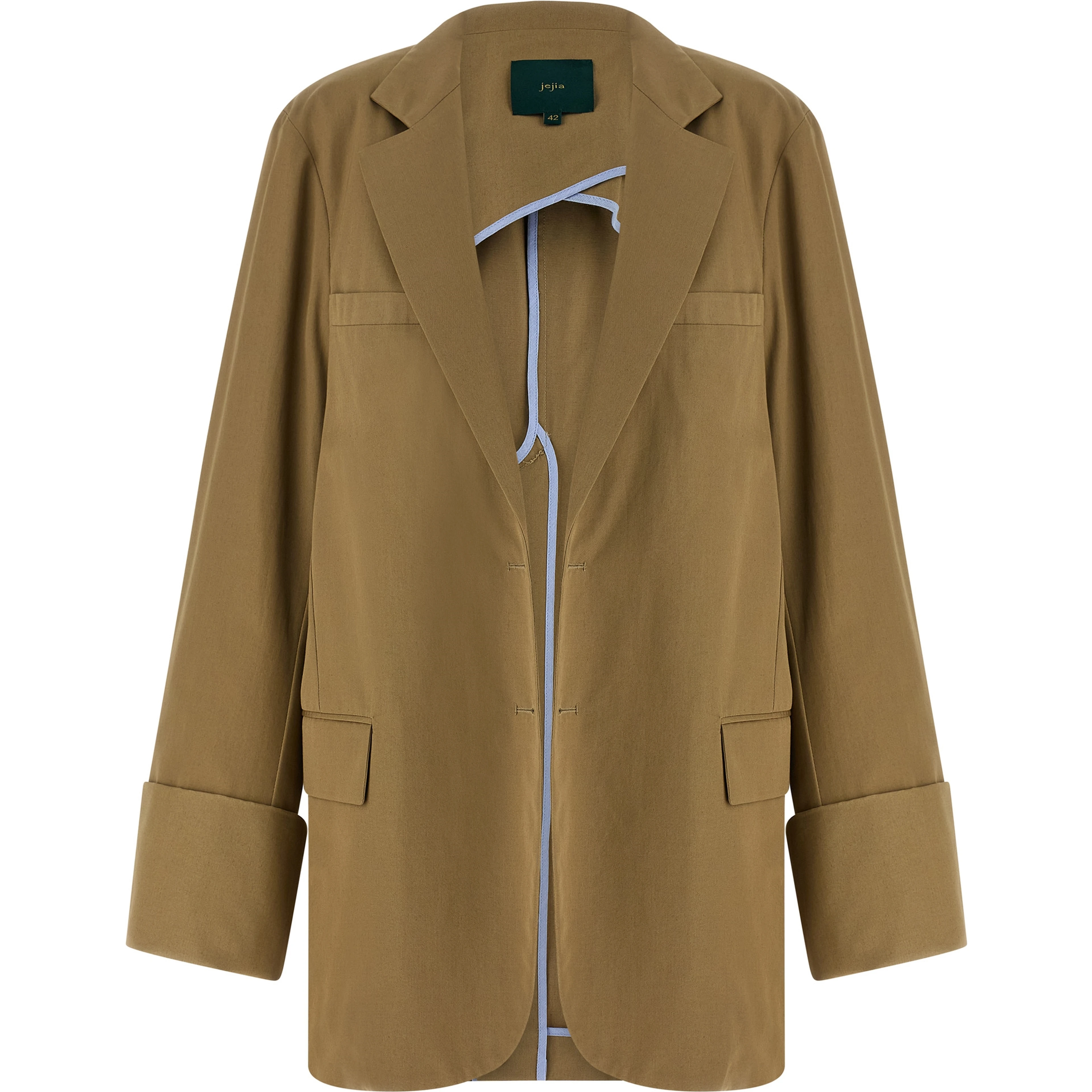 Beige Cotton Blazer