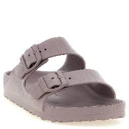 Purple Synthetic Flat Sandals
