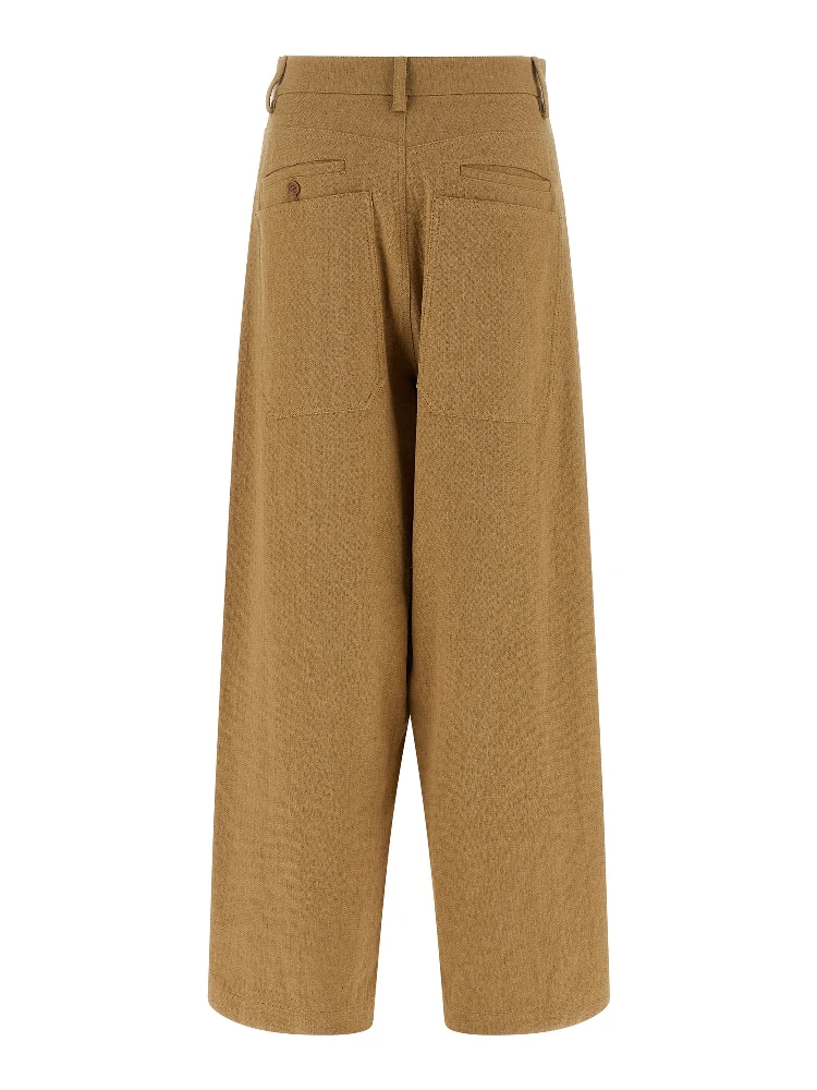 Beige Cotton Casual Pants alternative