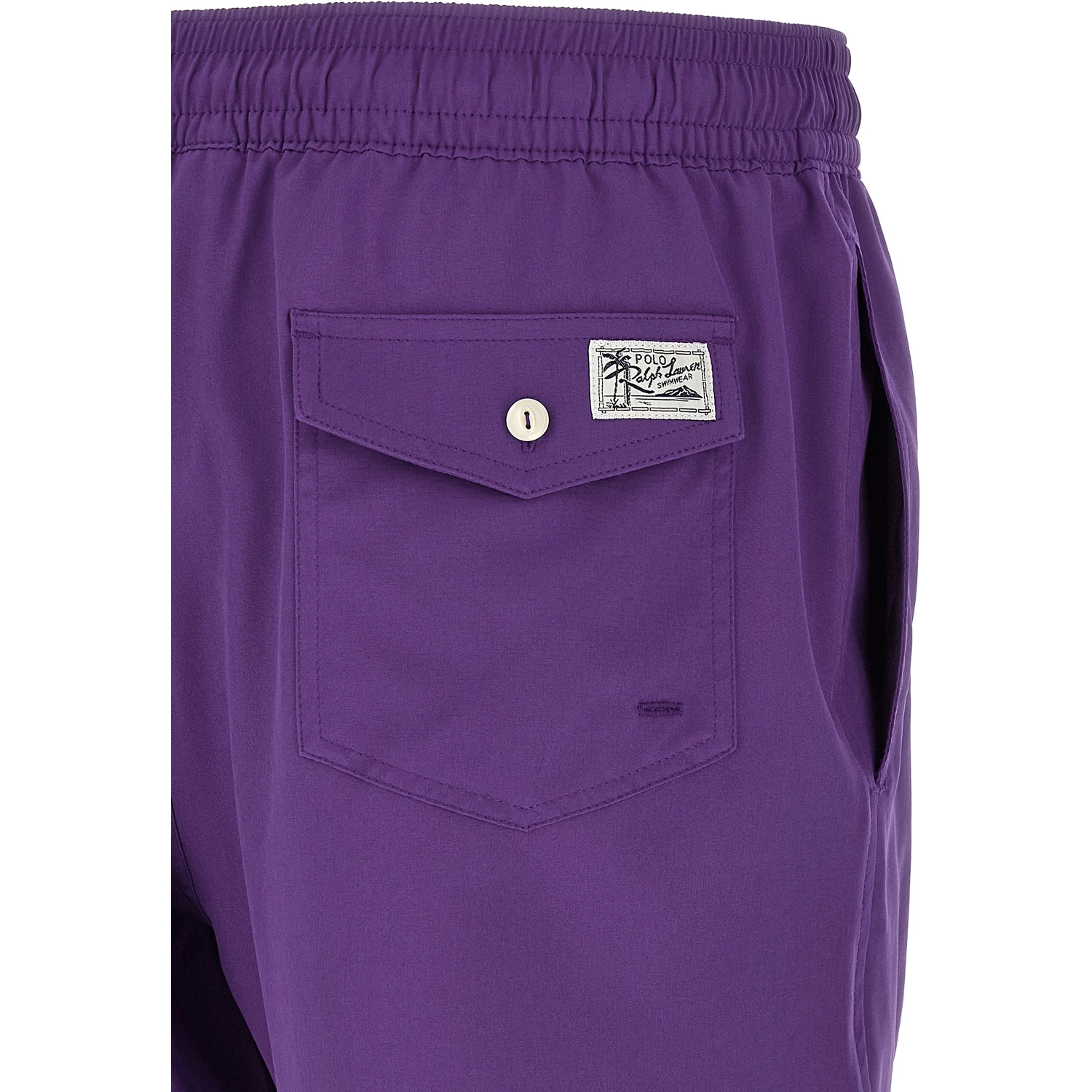 Purple Polyester Shorts