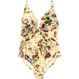 Multicolor Polyamide One-Piece Swimsuit