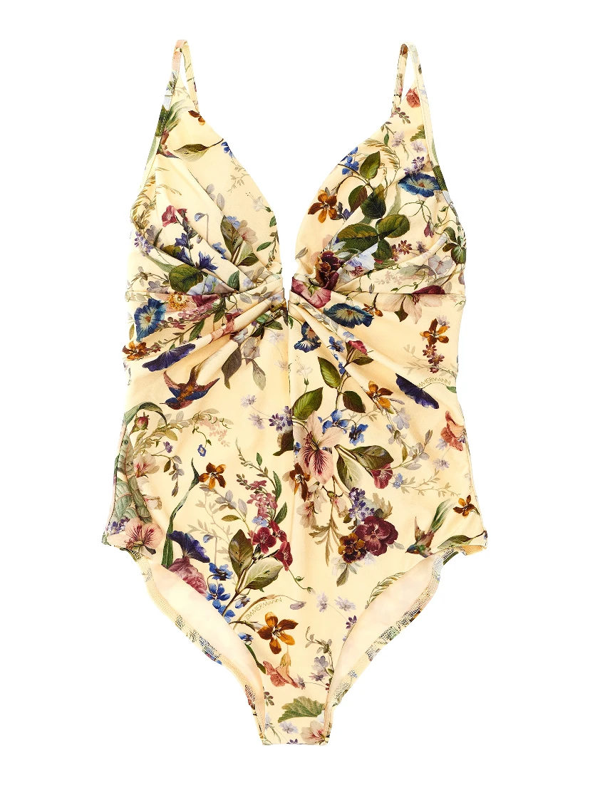 Multicolor Polyamide One-Piece Swimsuit